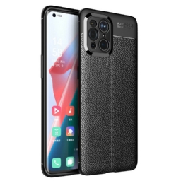 Case Oppo Find X3 / X3 Pro Double Line Litchi Leather Effect