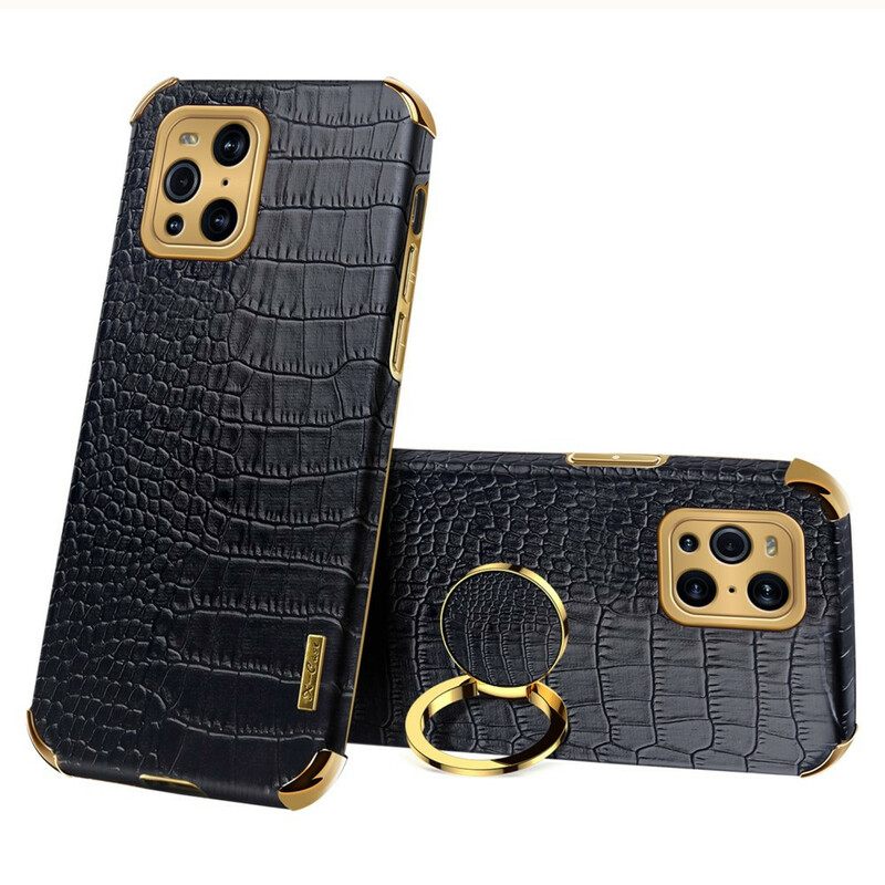 Case Oppo Find X3 / X3 Pro X-case Crocodile Skin Effect