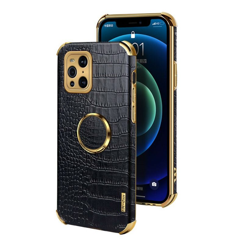 Case Oppo Find X3 / X3 Pro X-case Crocodile Skin Effect