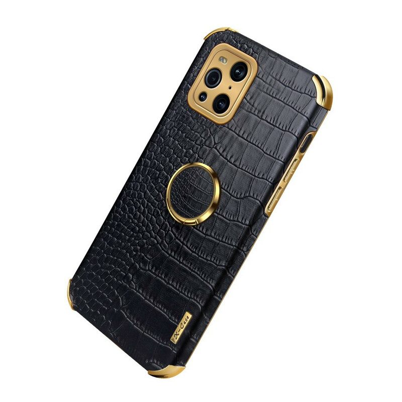 Case Oppo Find X3 / X3 Pro X-case Crocodile Skin Effect