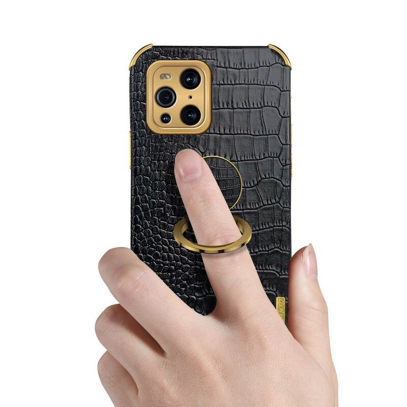 Case Oppo Find X3 / X3 Pro X-case Crocodile Skin Effect