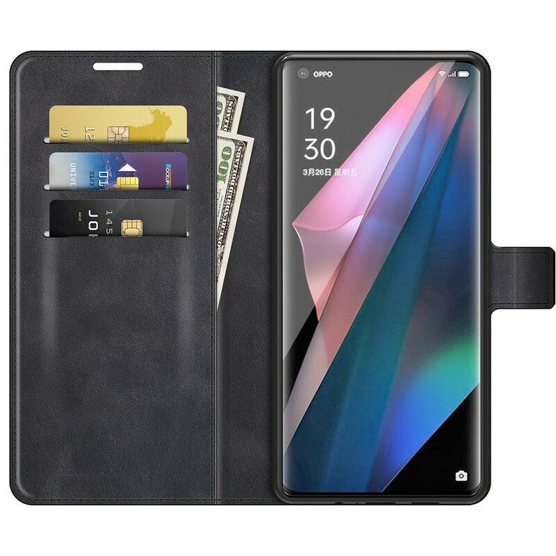 Kotelot Oppo Find X3 / X3 Pro Slim Extreme Leather Effect