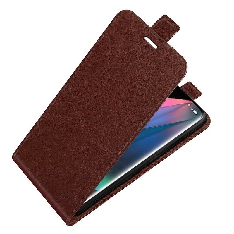 Kotelot Oppo Find X3 / X3 Pro Vertical Flap Leather Effect