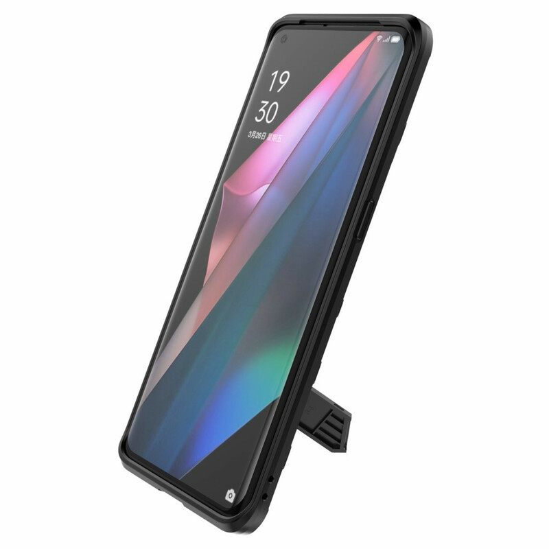 Kuori Oppo Find X3 / X3 Pro Irrotettava Kaksiasentoinen Handsfree-jalusta