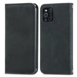 Puhelinkuoret Oppo Find X3 / X3 Pro Kotelot Flip Faux Leather Vintage