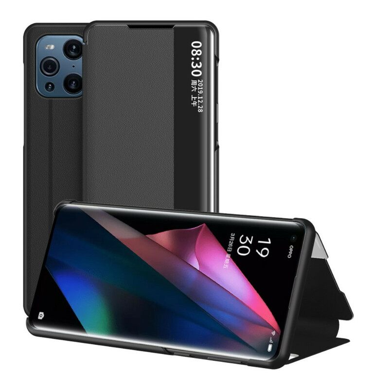 Puhelinkuoret Oppo Find X3 / X3 Pro Teksturoitu Keinonahka