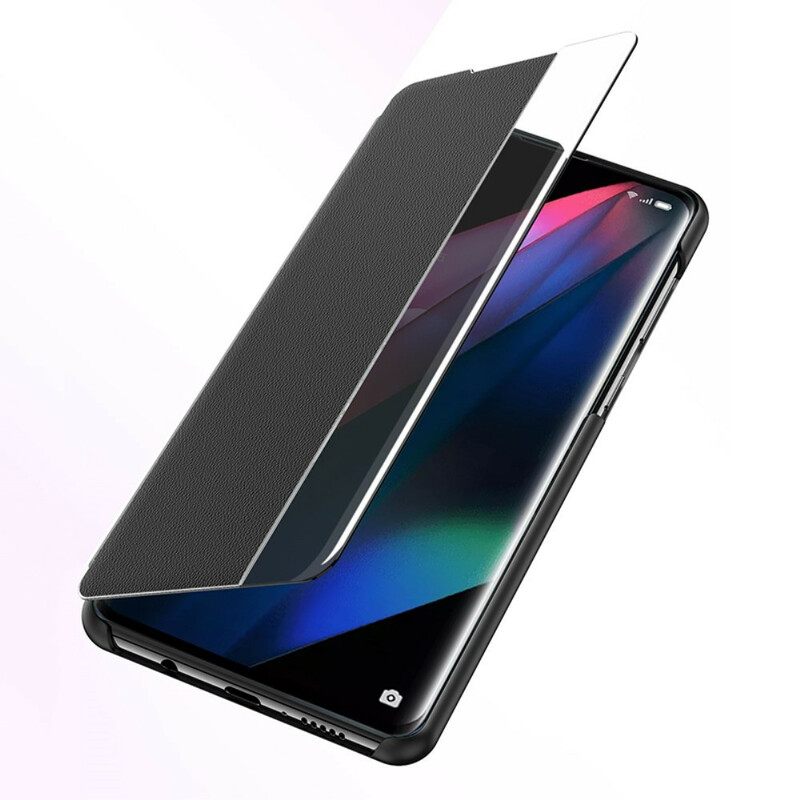 Puhelinkuoret Oppo Find X3 / X3 Pro Teksturoitu Keinonahka