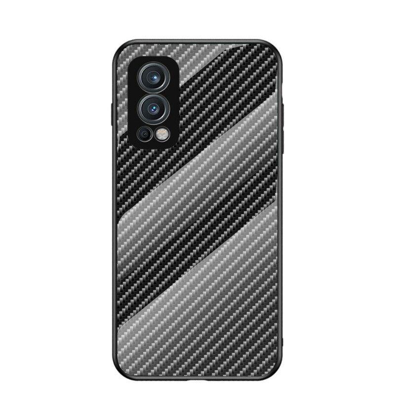 Case OnePlus Nord 2 5G Carbon Fiber Karkaistu Lasi