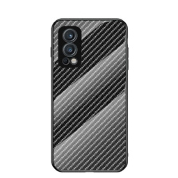 Case OnePlus Nord 2 5G Carbon Fiber Karkaistu Lasi