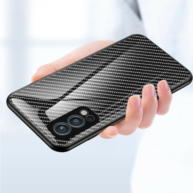 Case OnePlus Nord 2 5G Carbon Fiber Karkaistu Lasi