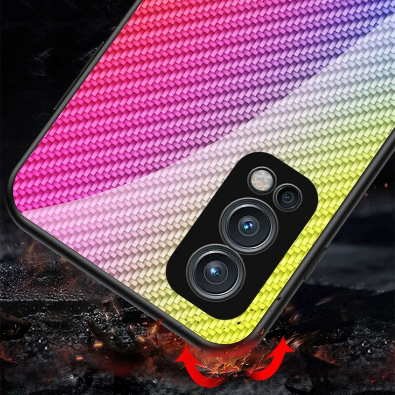 Case OnePlus Nord 2 5G Carbon Fiber Karkaistu Lasi