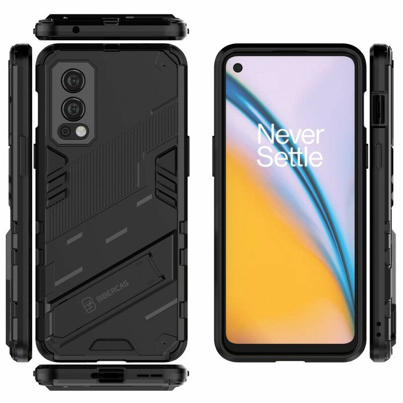 Case OnePlus Nord 2 5G Irrotettava Kaksiasentoinen Handsfree-jalusta