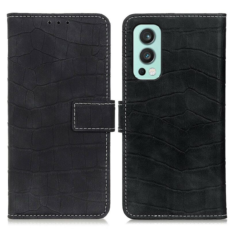 Flip Case OnePlus Nord 2 5G Crocodile Power