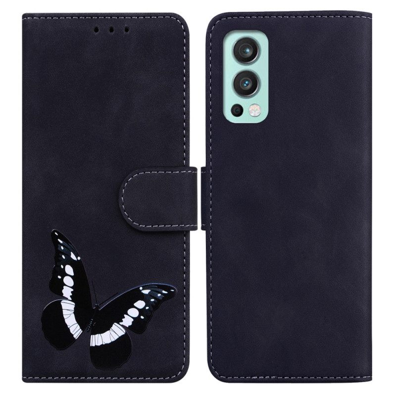 Flip Case OnePlus Nord 2 5G Skin-touch Butterfly