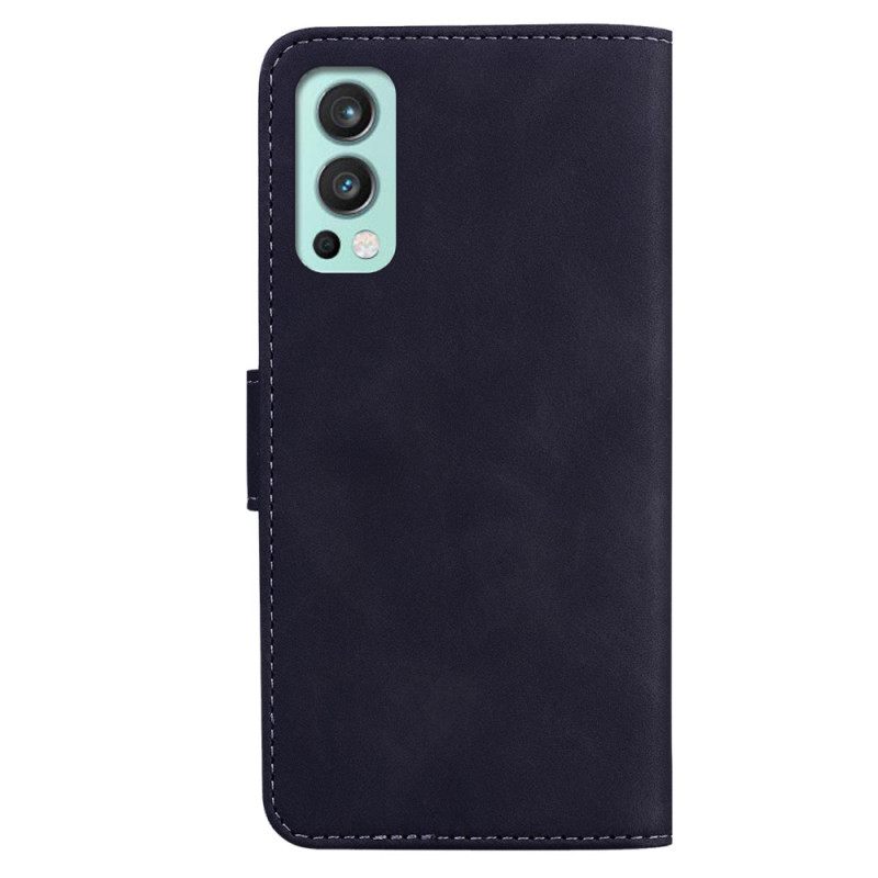 Flip Case OnePlus Nord 2 5G Skin-touch Butterfly