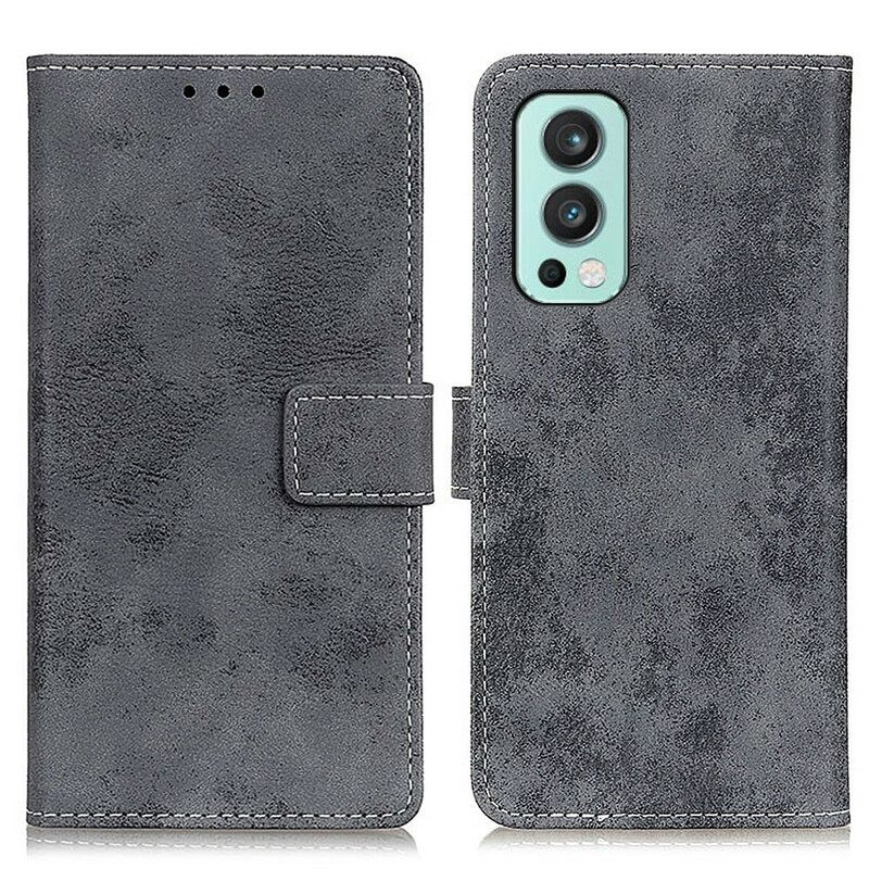 Kotelot OnePlus Nord 2 5G Faux Leather Vintage