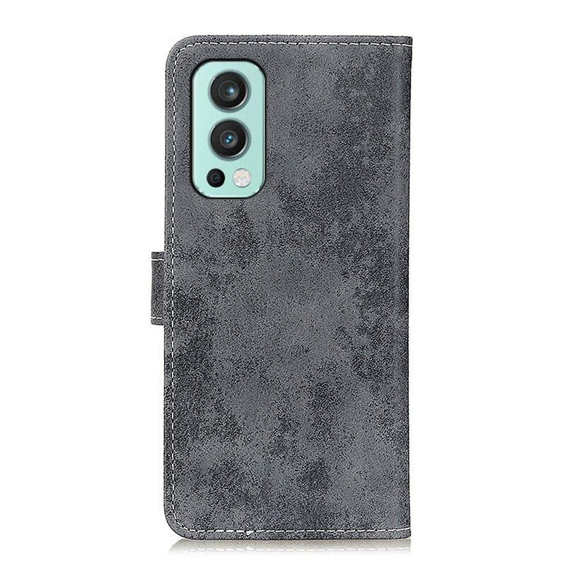 Kotelot OnePlus Nord 2 5G Faux Leather Vintage