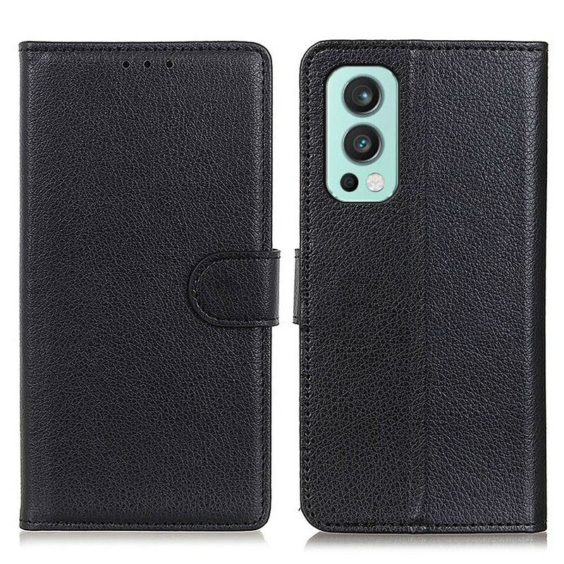 Kotelot OnePlus Nord 2 5G Lychee Faux Leather