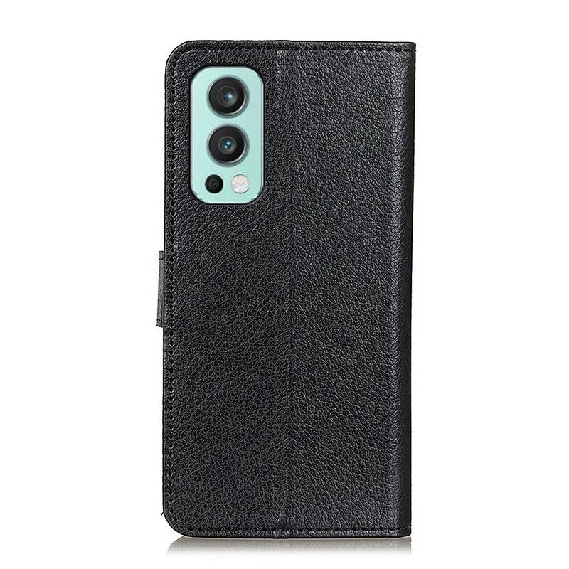 Kotelot OnePlus Nord 2 5G Lychee Faux Leather