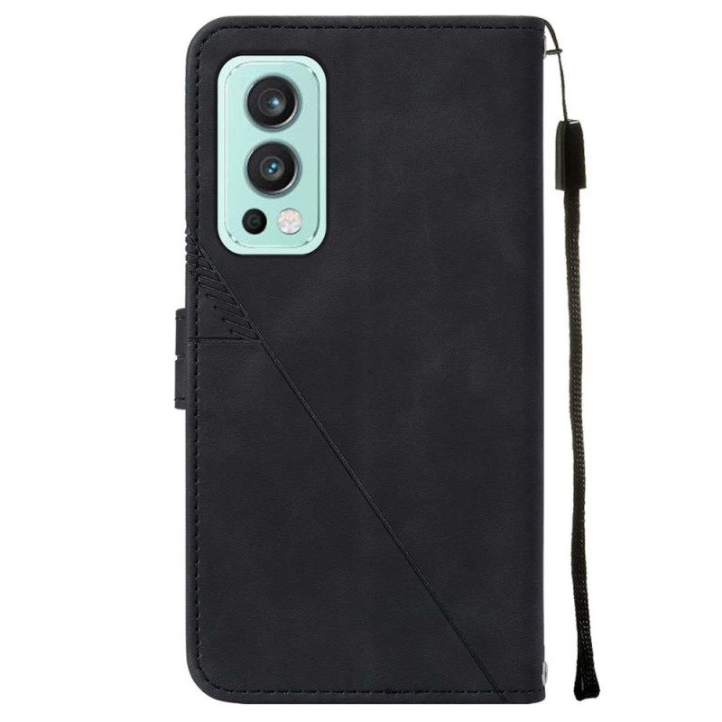 Kotelot OnePlus Nord 2 5G Pyramid Leather Effect