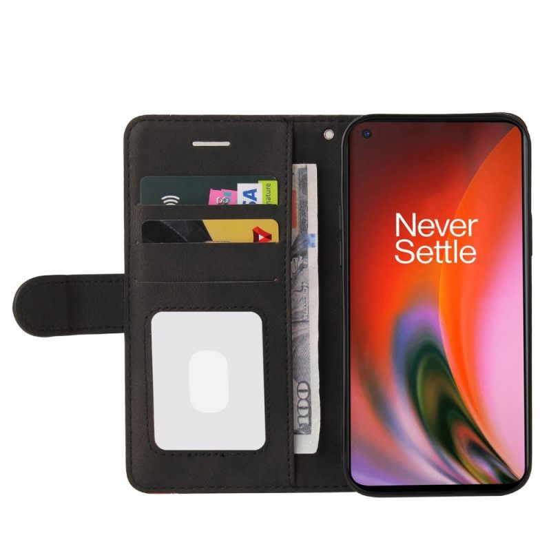 Kotelot OnePlus Nord 2 5G Signature Kaksisävyinen Keinonahka