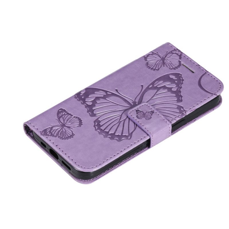 Kotelot OnePlus Nord 2 5G Suojaketju Kuori Giant Thong Butterflies