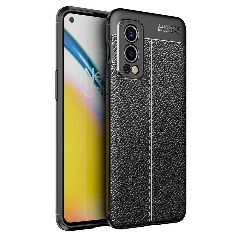 Kuori OnePlus Nord 2 5G Double Line Litchi Leather Effect