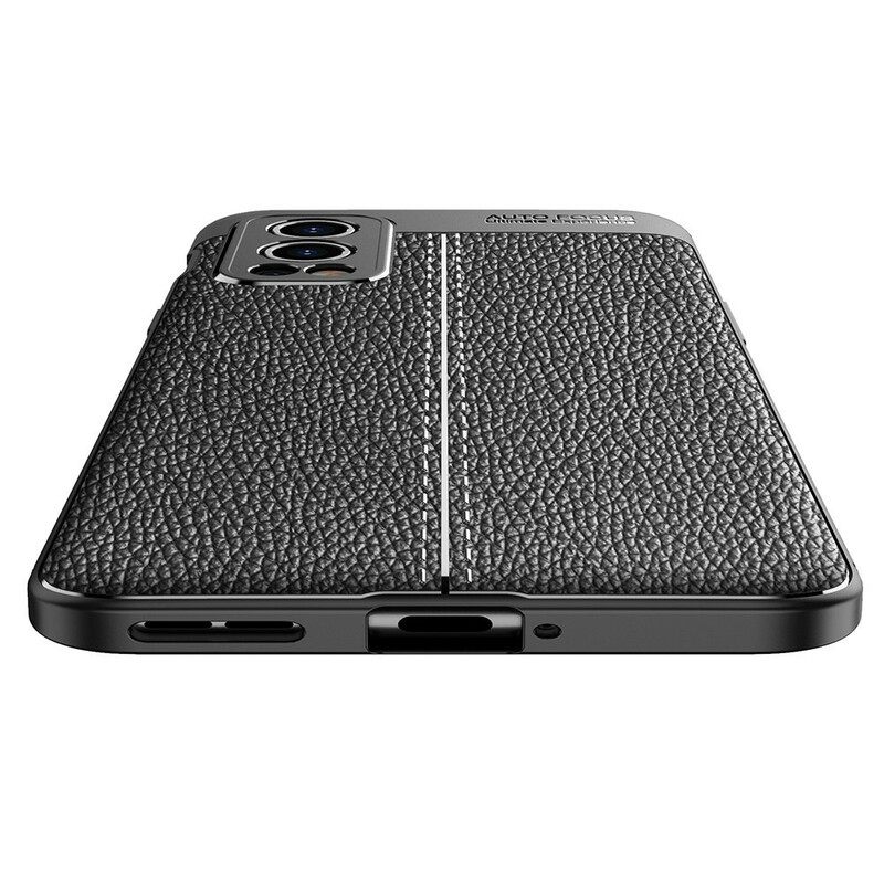 Kuori OnePlus Nord 2 5G Double Line Litchi Leather Effect