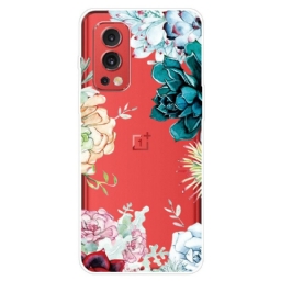 Kuori OnePlus Nord 2 5G Saumattomat Akvarellikukat