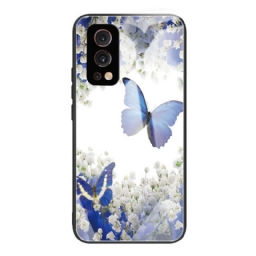 Kuori OnePlus Nord 2 5G Tempered Glass Butterflies Design