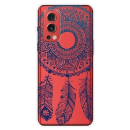 Kuori OnePlus Nord 2 5G Transparent Dream Catcher Blue Feathers