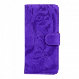 Nahkakotelo OnePlus Nord 2 5G Tiger Face Print