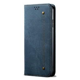 Puhelinkuoret OnePlus Nord 2 5G Kotelot Flip Faux Leather Jeans Texture