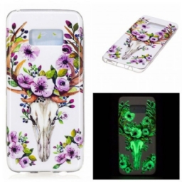 Case Samsung Galaxy S8 Fluoresoiva Kukka Wapiti