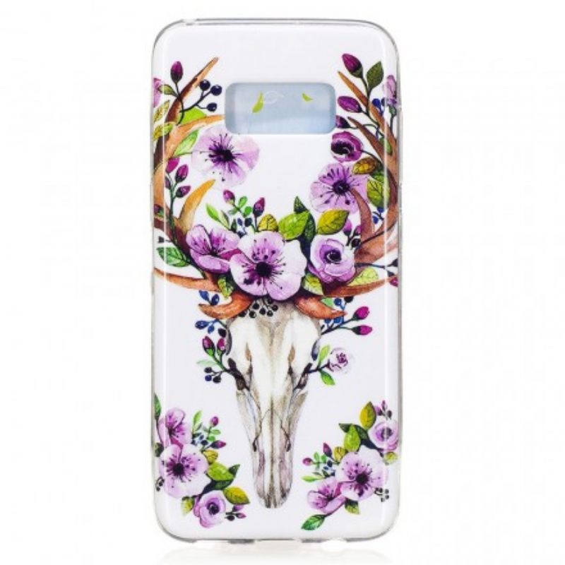 Case Samsung Galaxy S8 Fluoresoiva Kukka Wapiti