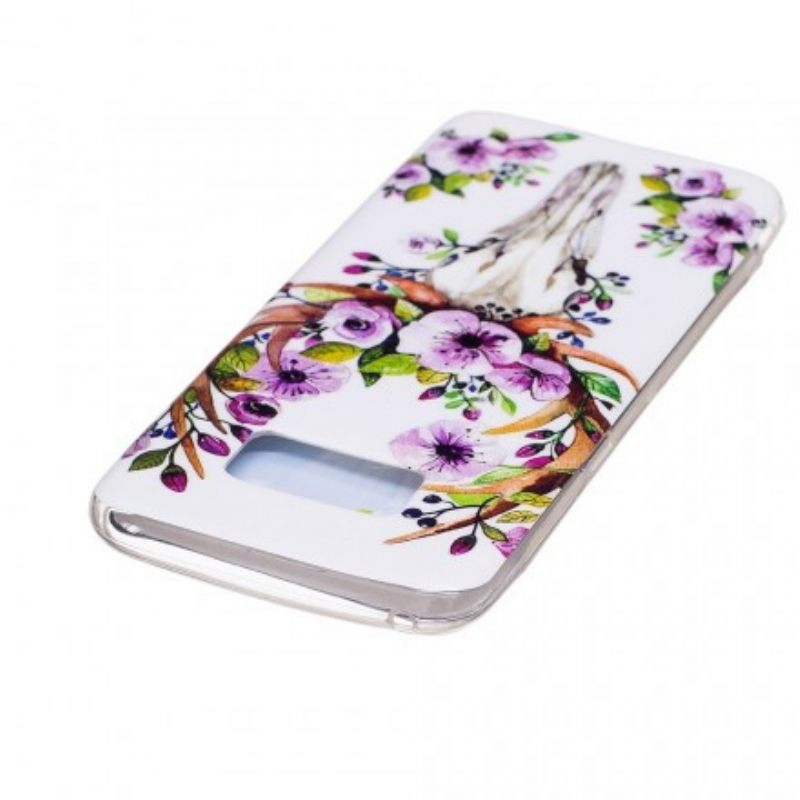 Case Samsung Galaxy S8 Fluoresoiva Kukka Wapiti