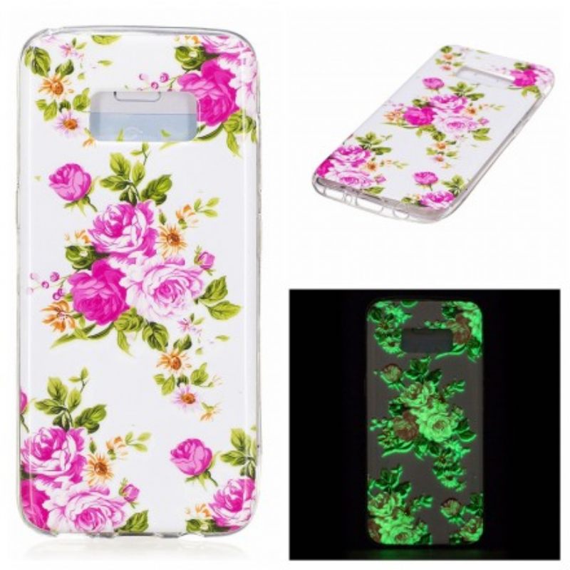 Kuori Samsung Galaxy S8 Fluorescent Liberty Flowers