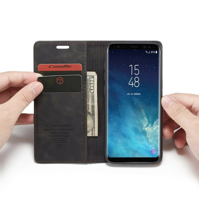 Puhelinkuoret Samsung Galaxy S8 Kotelot Flip Caseme Keinonahka