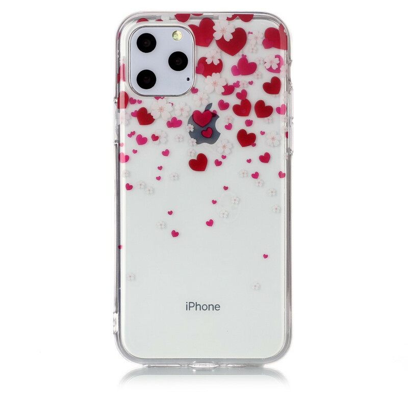 Case iPhone 11 Pro Rain Of Hearts