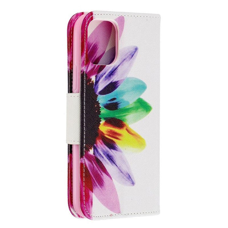 Flip Case iPhone 11 Pro Flower Watercolour