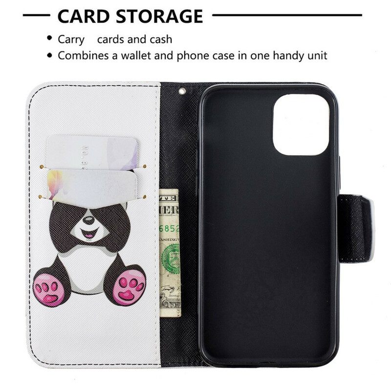 Kotelot iPhone 11 Pro Panda Hauskaa