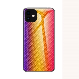 Kuori iPhone 11 Pro Carbon Fiber Karkaistu Lasi