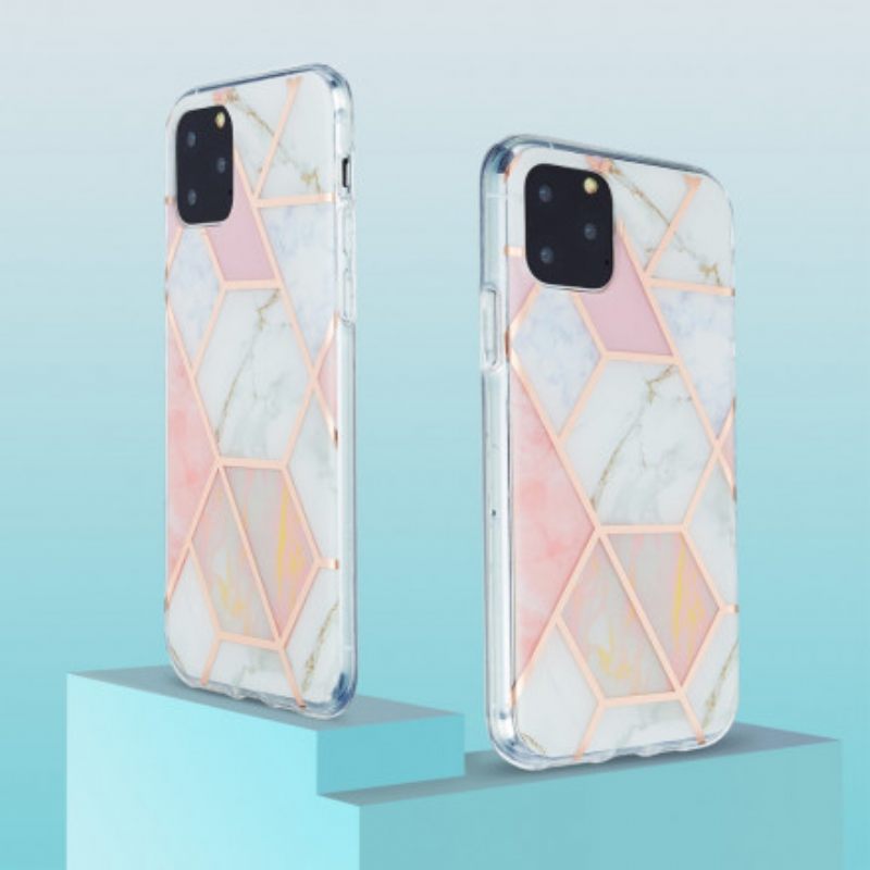 Kuori iPhone 11 Pro Flashy Geometric Marble