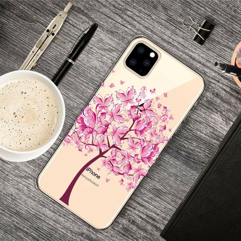 Kuori iPhone 11 Pro Pink Tree Top