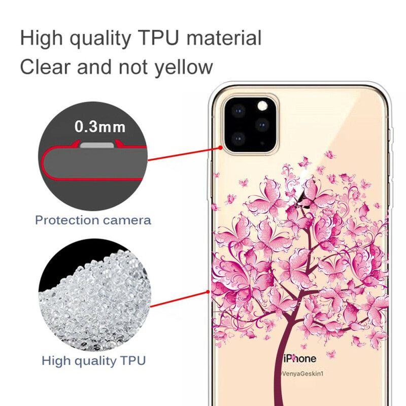 Kuori iPhone 11 Pro Pink Tree Top