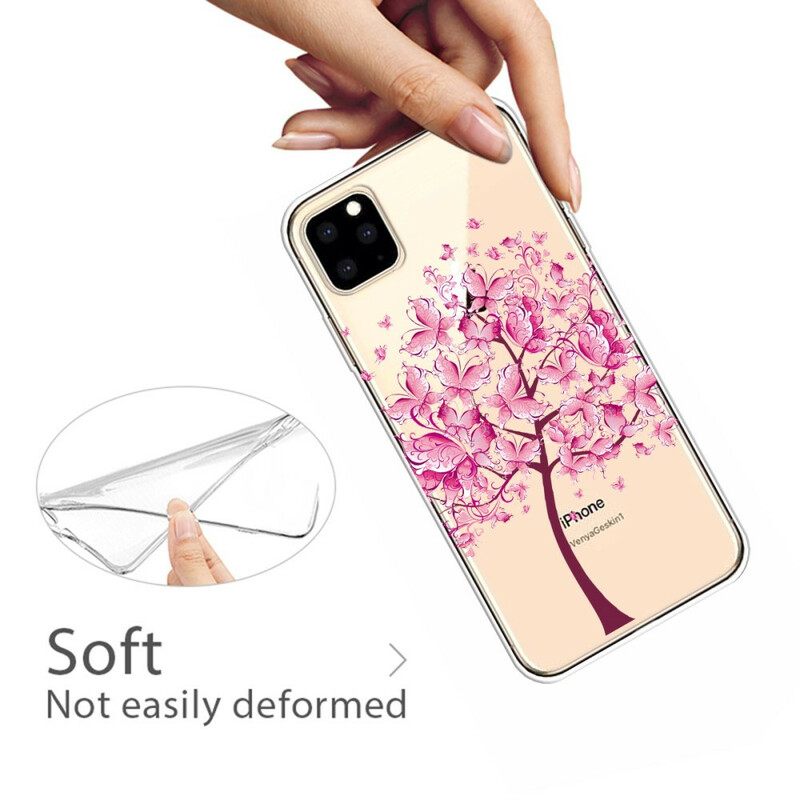 Kuori iPhone 11 Pro Pink Tree Top