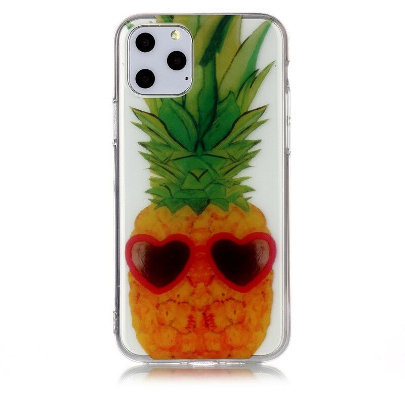 Kuori iPhone 11 Pro Transparent Incognito Ananas