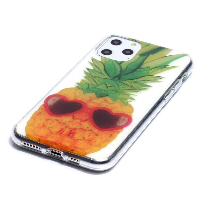 Kuori iPhone 11 Pro Transparent Incognito Ananas