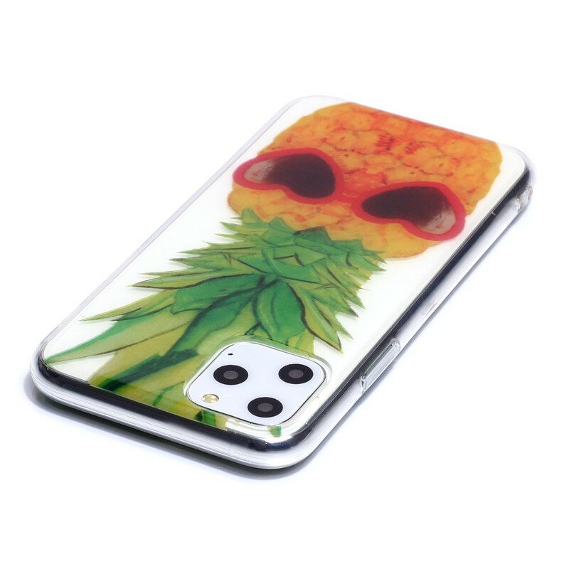 Kuori iPhone 11 Pro Transparent Incognito Ananas