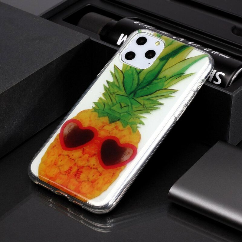 Kuori iPhone 11 Pro Transparent Incognito Ananas